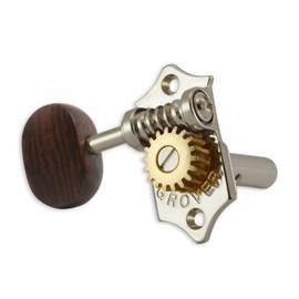 Grover statite horizontal set rosewood buttons - nickel