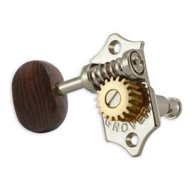 Grover sta-tite u98 series geared ukulele pegs rosewood buttons - nickel