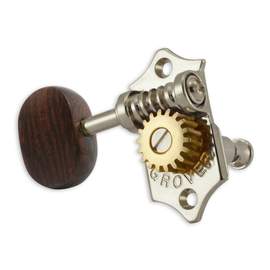 Grover sta-tite u99 series geared ukulele pegs rosewood buttons - nickel