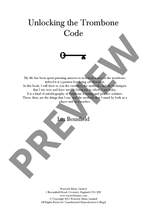 Bousfield, Ian: Unlocking the Trombone Code Product Image