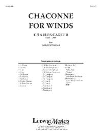 Carter, Charles: Chaconne for Winds (c/b sc)