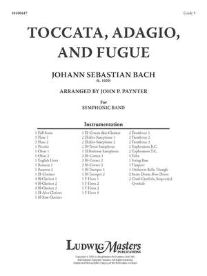 Paynter, John P.: Toccata, Adagio, and Fugue (c/b sc)