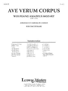 Mozart: Ave Verum Corpus (c/b sc)