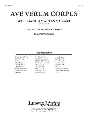 Mozart: Ave Verum Corpus (c/b sc)