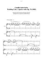 Camille Saint-Saëns (arr. A Farmer): Wedding Cake Caprice-valse Op. 76 Product Image