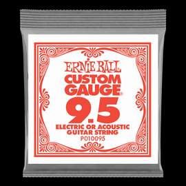 Ernie Ball: Plain Steel - Electric/Acoustic Single String .0095