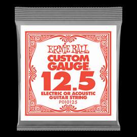 Ernie Ball: Plain Steel - Electric/Acoustic Single String .0125