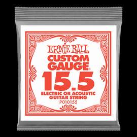 Ernie Ball: Plain Steel - Electric/Acoustic Single String .0155