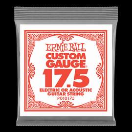 Ernie Ball: Plain Steel - Electric/Acoustic Single String .0175