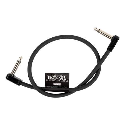 Ernie Ball 18" Flex Patch Cable - Black