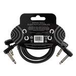 Ernie Ball 12" Flex Patch Cable - Black - 3-pack Product Image