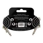 Ernie Ball 3" Flex Patch Cable - Purple - 3-pack Product Image