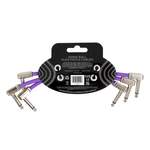 Ernie Ball 6" Flex Patch Cable - Purple - 3-pack Product Image