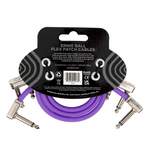Ernie Ball 12" Flex Patch Cable - Purple - 3-pack Product Image