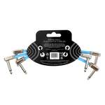 Ernie Ball 6" Flex Patch Cable - Blue - 3-pack Product Image