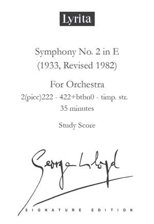 George Lloyd: Symphony No. 2 - Study Score