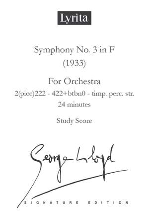 George Lloyd: Symphony No. 3 - Study Score