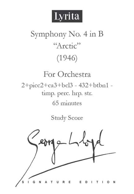 George Lloyd: Symphony No. 4 - Study Score