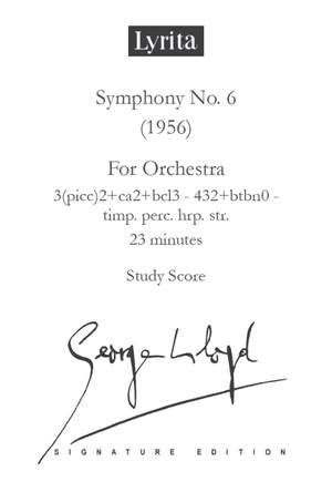 George Lloyd: Symphony No. 6 - Study Score