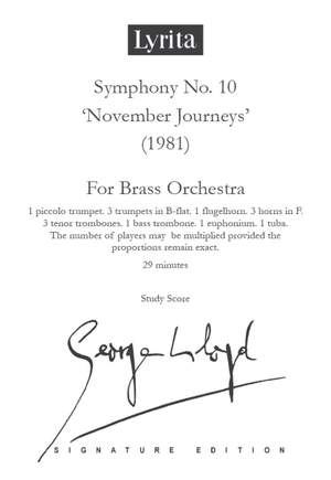 George Lloyd: Symphony No. 10 (Brass) - Study Score