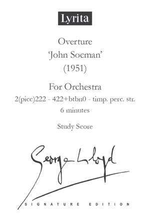 George Lloyd: John Socman Opera, Overture - Study Score