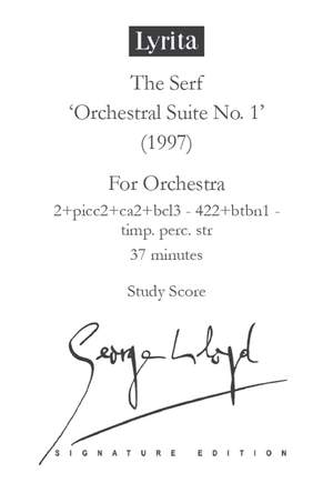 George Lloyd: The Serf, Suite No. 1 - Study Score