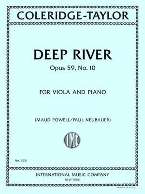 Samuel Coleridge-Taylor: Deep River, Op. 59, No. 10