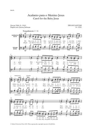 Aguiar, Ernani: Acalanto para o Menino Jesus (Carol for the Baby Jesus)