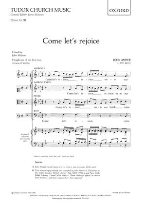 Amner, John/Milsom, John: Come let's rejoice