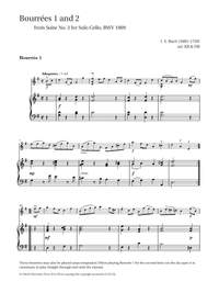 Bach, Johann Sebastian/Blackwell, Kathy and Blackwell, David: Bourrées 1 and 2 from Suite No. 3 for Solo Cello BWV 1009