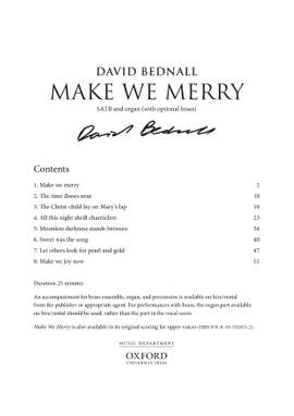 Bednall, David: Make We Merry