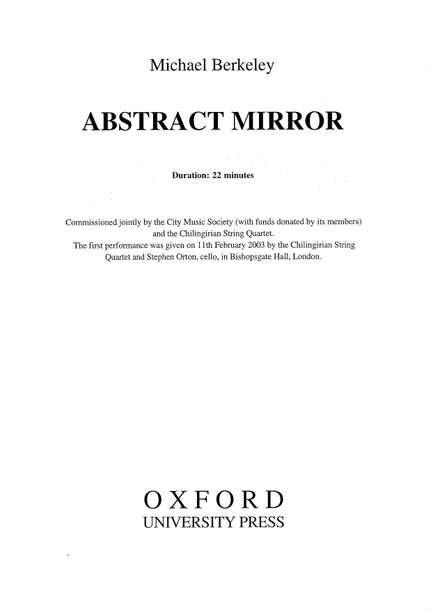 Berkeley, Michael: Abstract Mirror