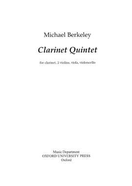 Berkeley, Michael: Clarinet Quintet