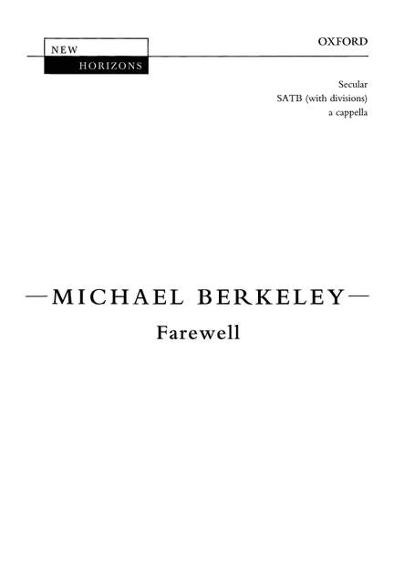 Berkeley, Michael: Farewell