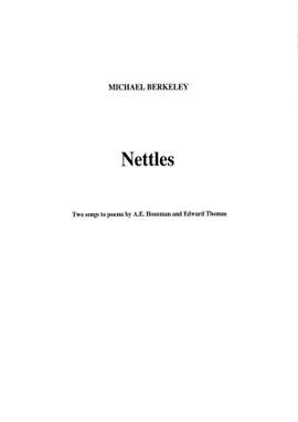 Berkeley, Michael: Nettles