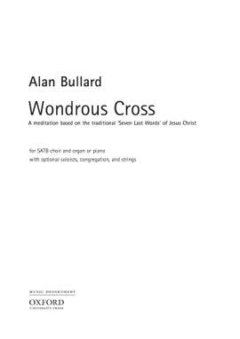 Bullard, Alan: Wondrous Cross
