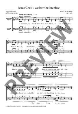 Bullard, Alan: Jesus Christ, we bow before thee