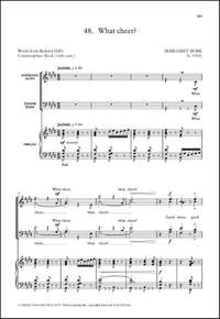 Burk, Margaret: What cheer?