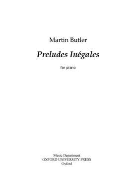 Butler, Martin: Preludes Inégales