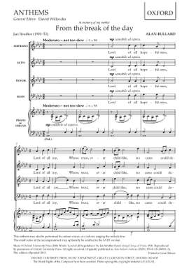 Bullard, Alan: From the break of the day