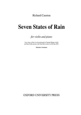 Causton, Richard: Seven States of Rain