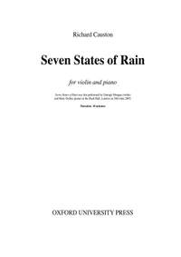 Causton, Richard: Seven States of Rain