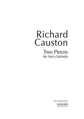 Causton, Richard: Two pieces for two clarinets
