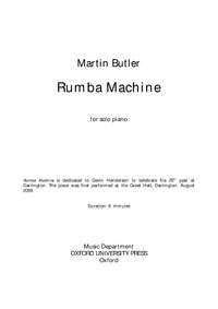 Butler, Martin: Rumba Machine