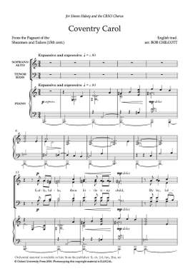 Chilcott, Bob: Coventry Carol