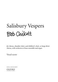 Chilcott, Bob: Salisbury Vespers