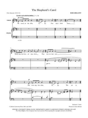 Chilcott, Bob: The Shepherd's Carol