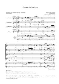 Cifra, Antonio: Ex ore infantium