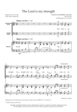 Coleridge-Taylor, Samuel: The Lord is my strength