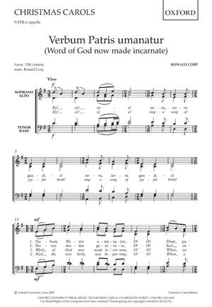 Corp, Ronald: Verbum Patris umanatur (Word of God now made incarnate)